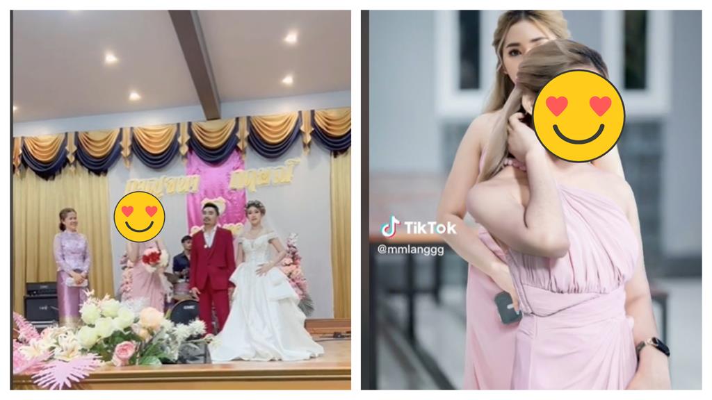 超正新娘丟捧花悲劇了!鋒頭全被「濃密鬍子小姑」搶走網看呆:戀愛惹