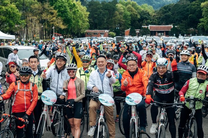 北橫櫻花勇士單車完騎認證熱血開跑 700車友共襄盛舉 20230304131337410