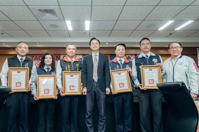 桃園民防總隊5大隊長接派令 攜手守護交通、治安 20230321122219696
