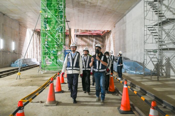 桃捷綠線首台潛盾機穿越國道下方 張善政:離通車又更近一步 20230328165950869