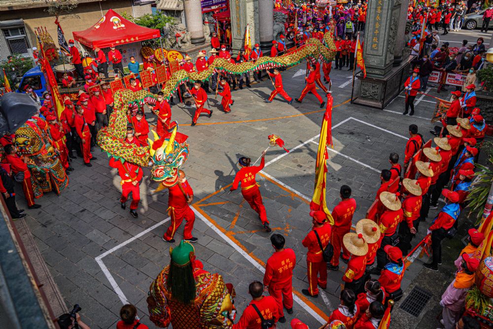 桃園龍德宮徒步赴鹿港天后宮刈火進香 四媽祖欽點仙女扶轎 2023331035 32 5