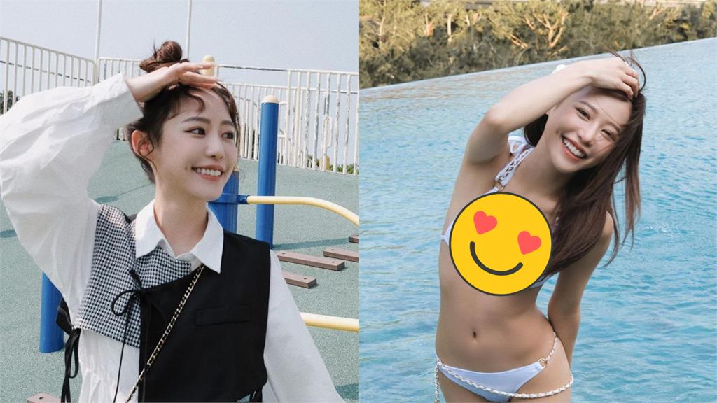 紀卜心罕見大解放!純欲泳裝清純度瞬間破表