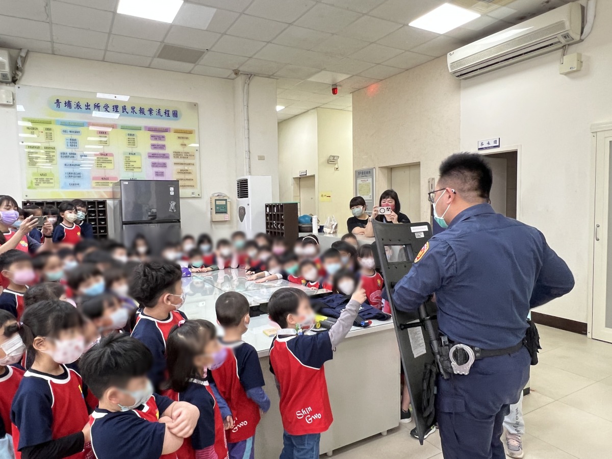 幼兒園參訪派出所 體驗警察日常加強犯罪預防觀念 IMG 8123 副本