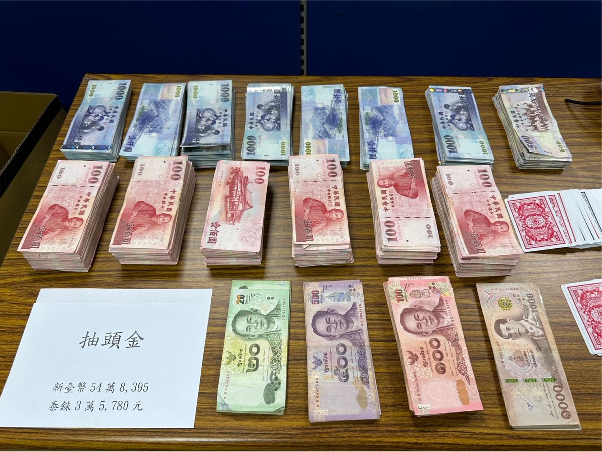 【有片】泰籍乾姐弟小吃店經營賭場 蘆竹警逮23人查扣逾230萬 S 4284418