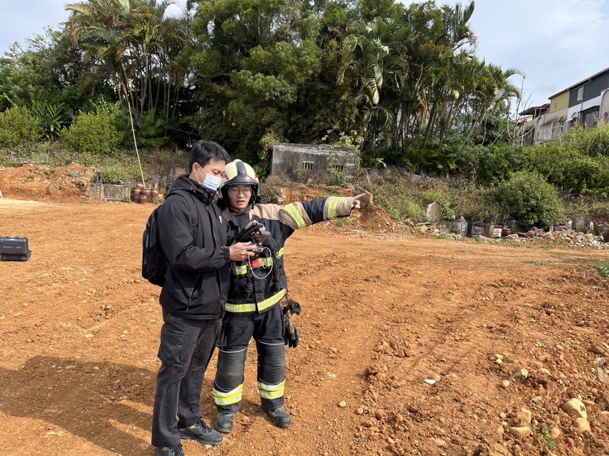 清明掃墓火警頻傳 消防局龜山分隊加強搶救演練 S 95354890