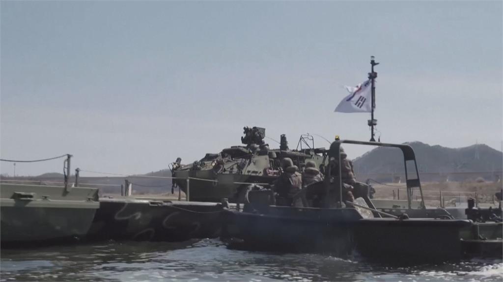 美韓軍演第三天 渡河作戰畫面曝光