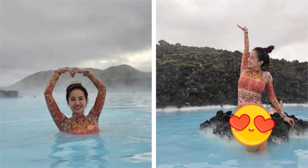 泳裝辣照出爐!蔡依林冰島泡湯「火辣曲線」被看光