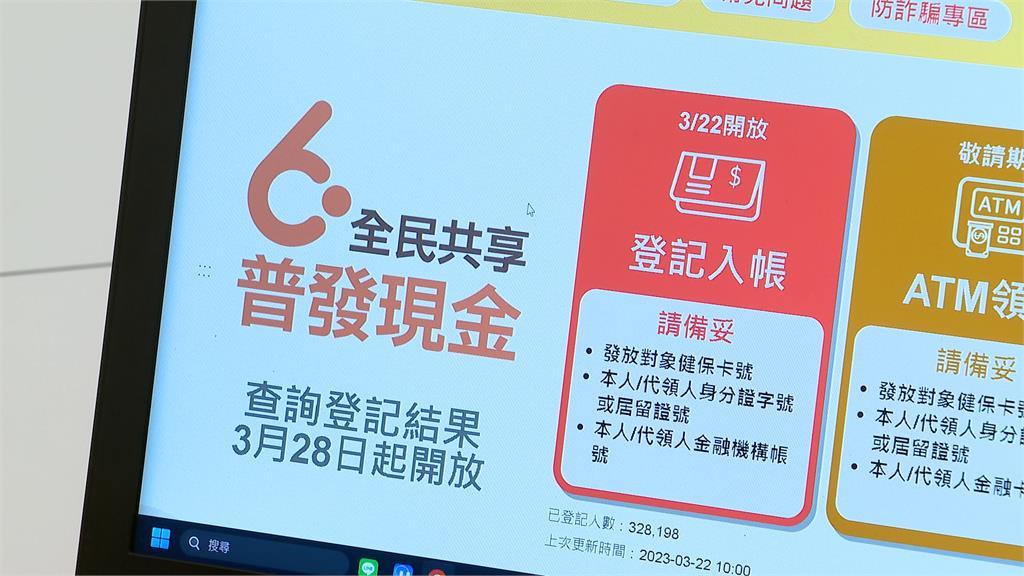 普發6千登記第二批 身分證「尾數2、3」今登記