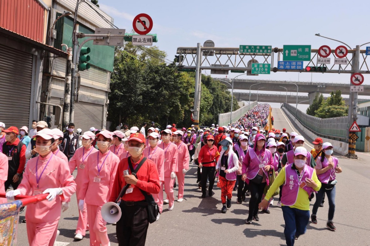 桃園龍德宮徒步遶境3/4啟程 桃警籲提前改道 messageImage 1677389575222