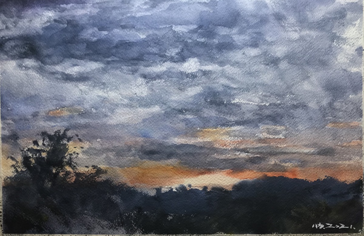 巴力水彩個展「浮生千山路」明起桃園文化局登場 感受山雲變幻之美 璨樹千陽
