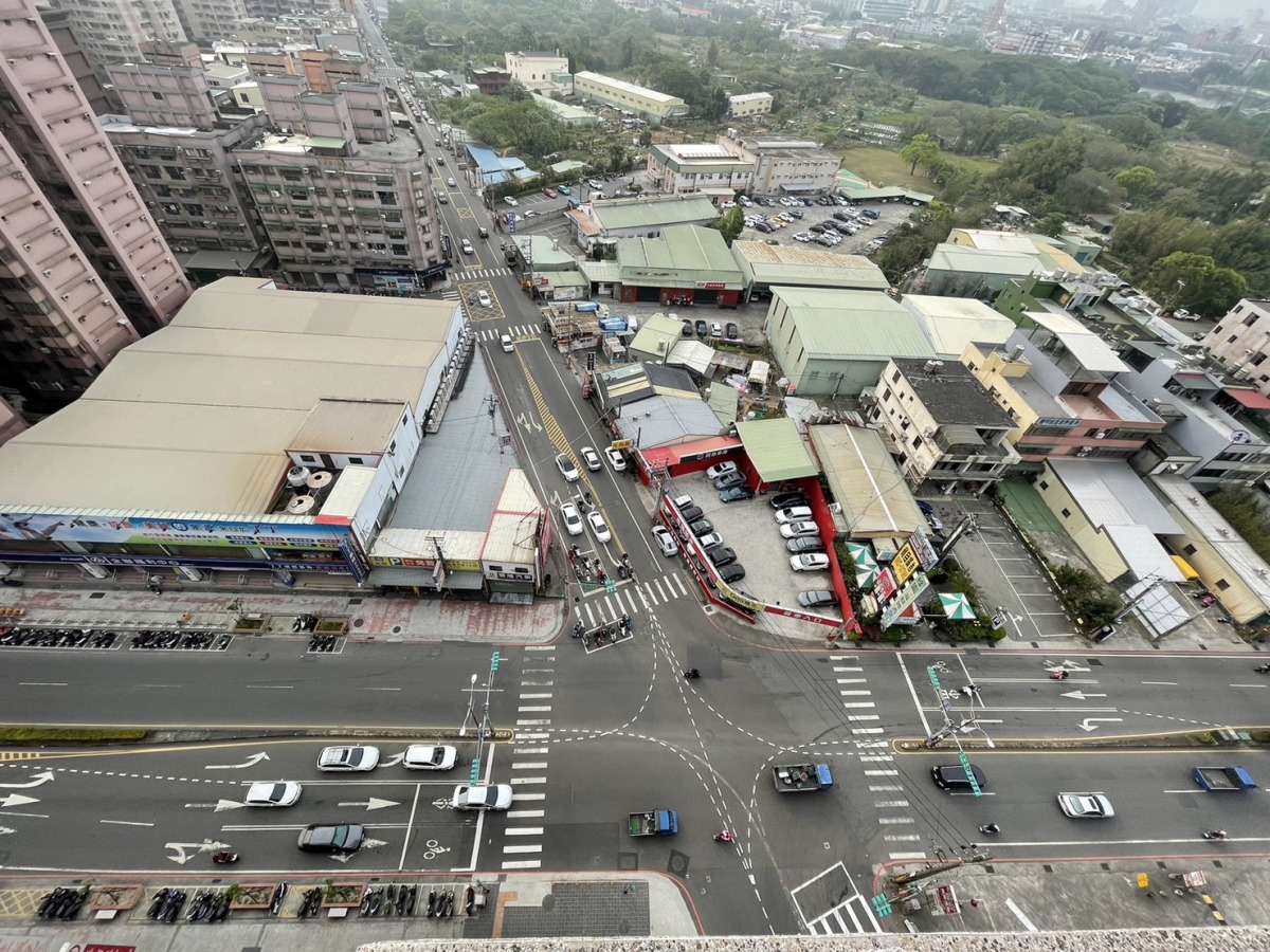 中壢永福路採全方向偏心左轉車道 交通局曝年底前達成這目標 環中東路與永福路口空照圖