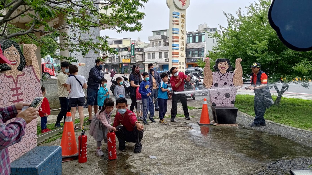 守護先人拒絕火警 桃園消防第四大隊舉辦消防宣導體驗營 264455