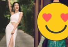 美人魚上岸了!舒淇「深V亮片裙」辣到登熱搜