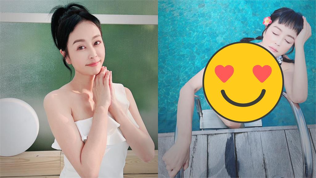 唐玲癌末出國渡假甩煩惱!挖空泳衣超狂狀態曝