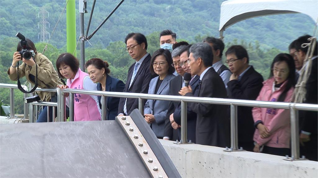 阿姆坪防淤隧道完工 蔡英文:替石門水庫延長壽命