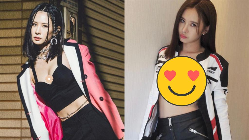 安心亞騎重機不怕著涼!外套拉開「車速破表」