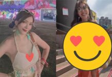 女星穿「三角泳褲」現身捷運站!白皙美臀全看光