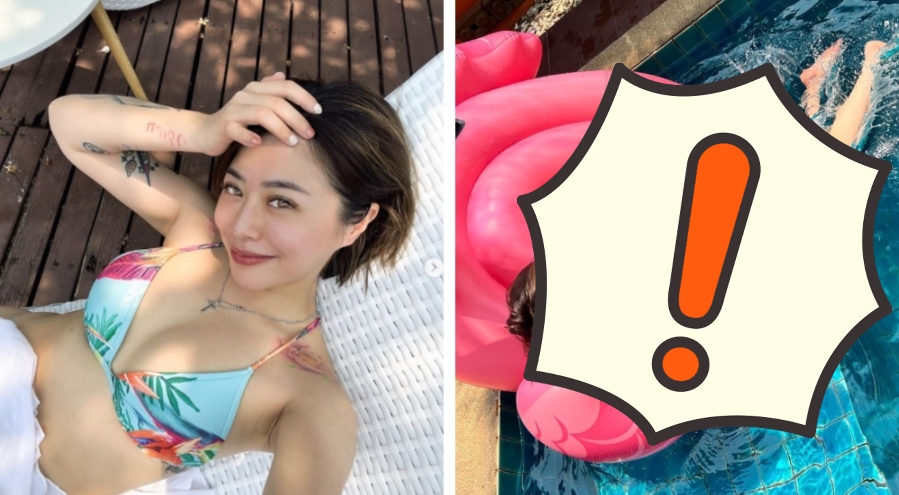 安迪愛女清涼照流出!泳池「翻船瞬間」全被拍