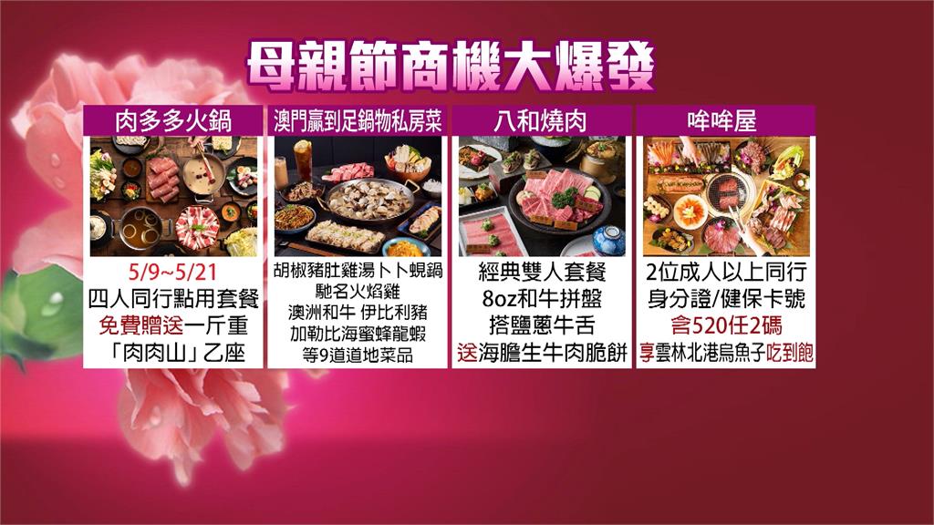 歡慶母親節! 火鍋業者「一斤重肉肉山」免費送