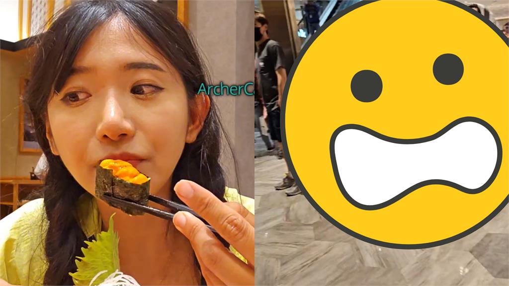 企鵝妹到竹北吃壽司!店門口遭狂粉擠爆太震撼