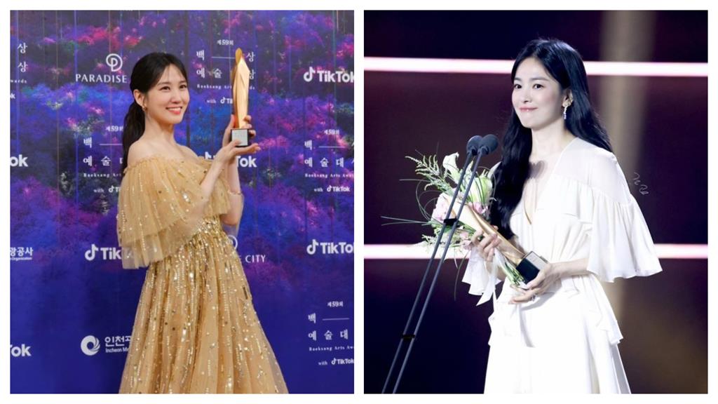 百想幸運同框宋慧喬!朴恩斌可愛1舉動萌翻粉絲