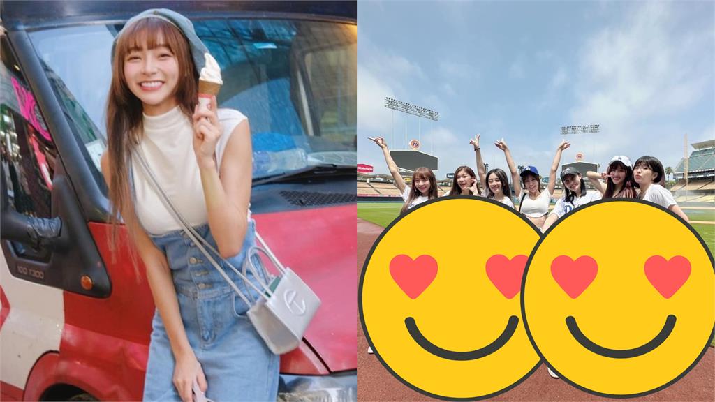 林襄遠征美國穿道奇球衣!樂天女孩辣腿風靡加州