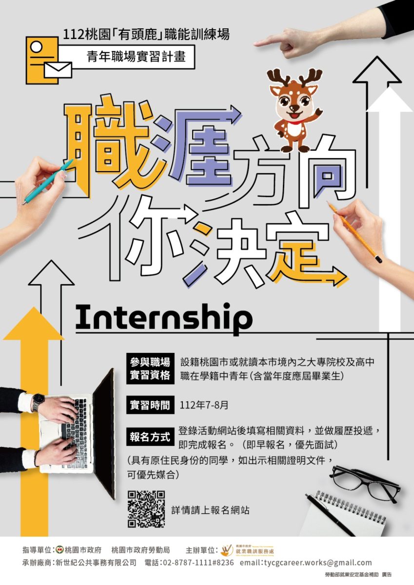 桃園就服處攜手企業提供300實習名額 助青年接軌職場 主視覺DM scaled