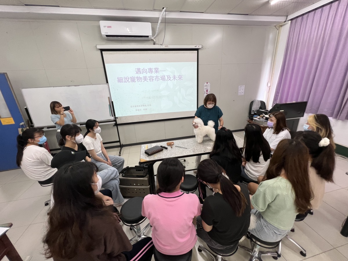 新生醫專美容科開寵物課程　培訓寵物美容師學習一技之長