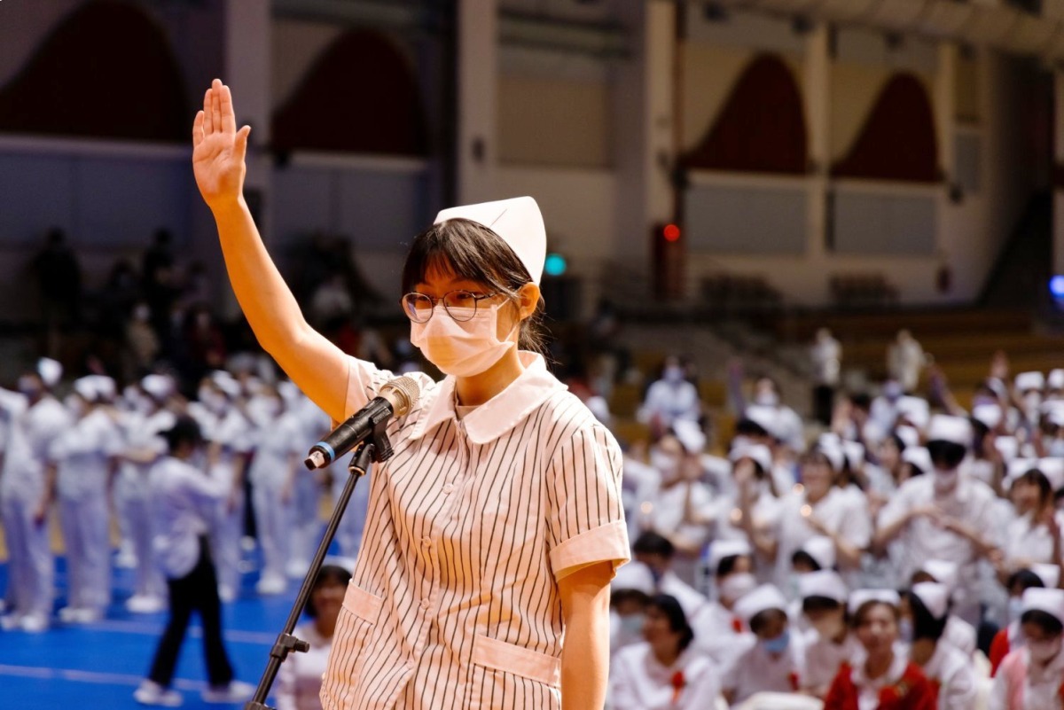 長庚科大護理系加冠典禮登場 500名學子踏入臨床實習 圖說3