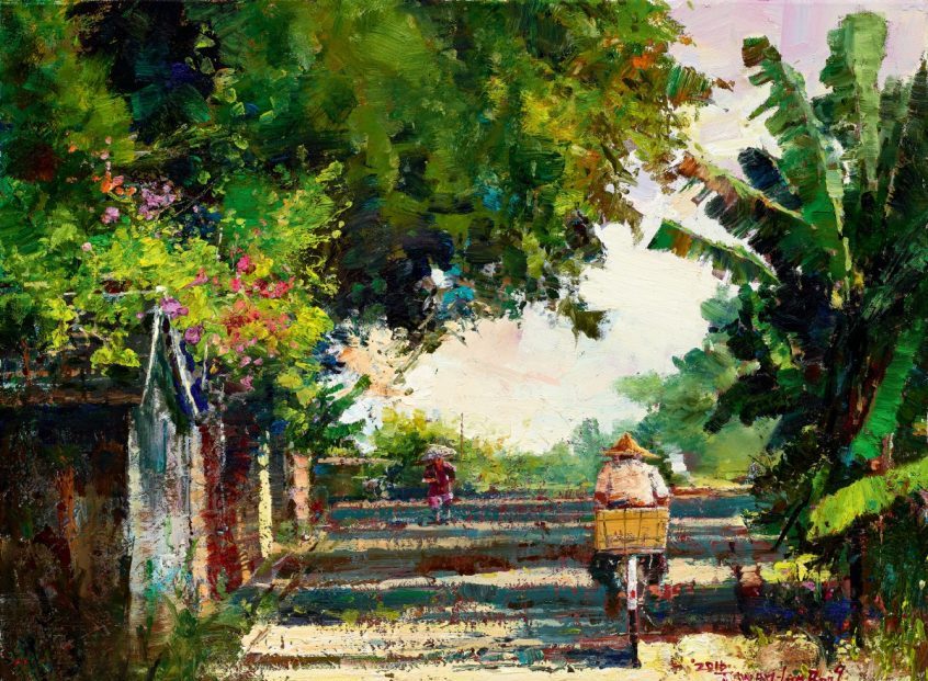 林榮油畫展即起至6/4桃園文化局登場 展現台灣舊式鄉情