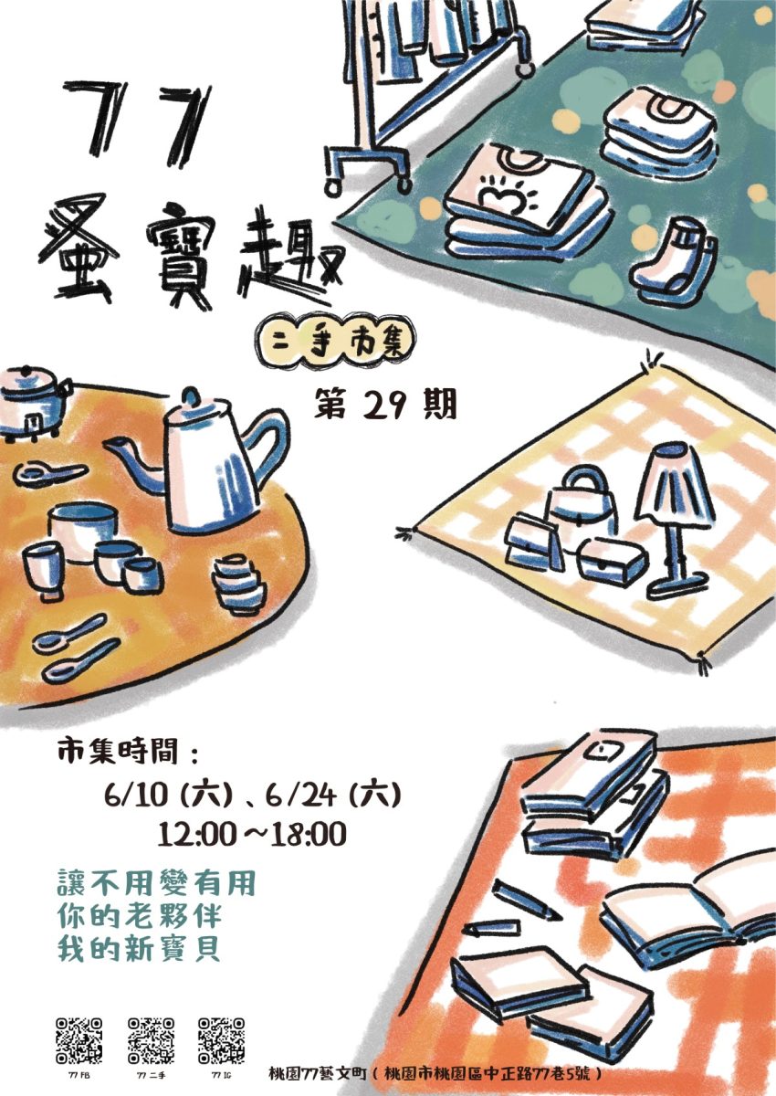 112年桃園市桃園77藝文町 77蚤寶趣二手市集Part 29活動電子圖檔 複製 scaled