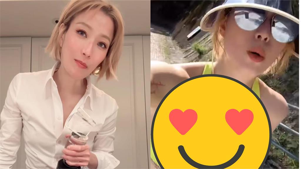 鄭秀文小背心「揮汗健行」!胸骨劇烈起伏掀瘋看