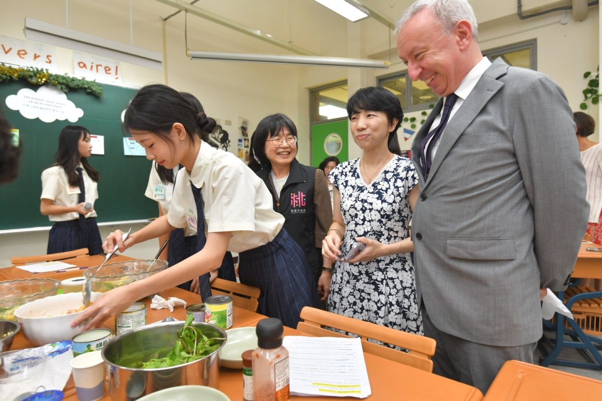 法國在台協會訪桃市大園高中 學子展現堅強外語實力 37380232