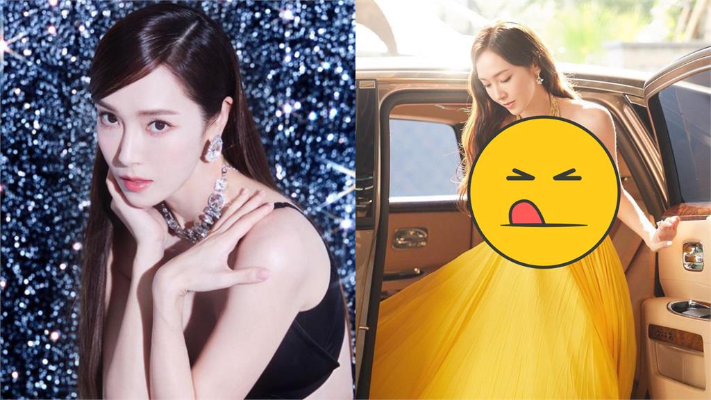 潔西卡下禮車洋裝胸口全掉下!她急伸手遮春光