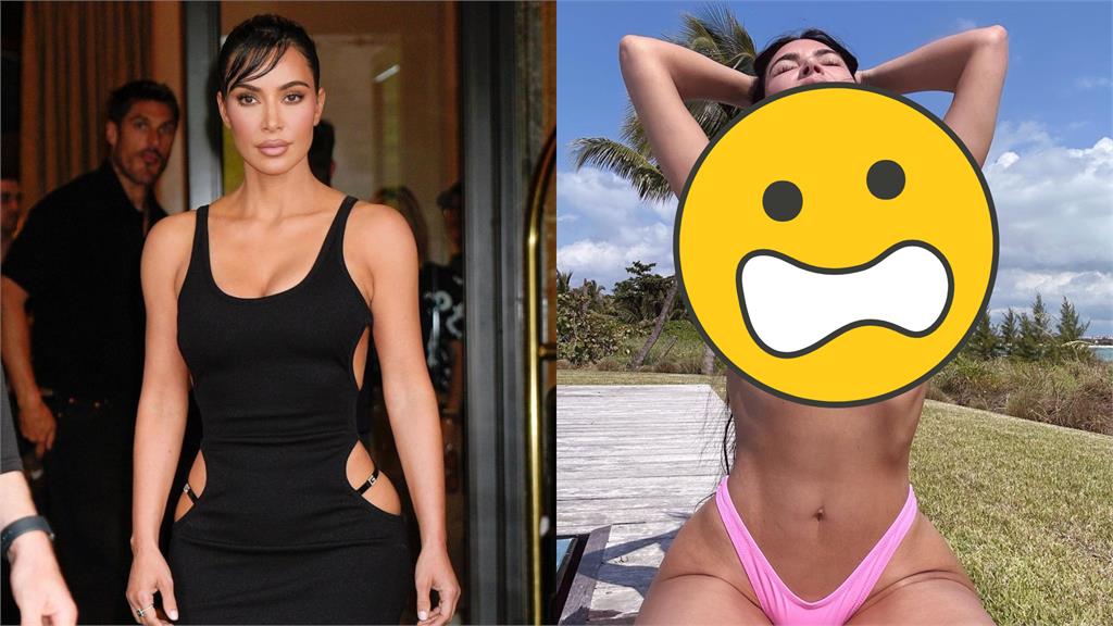 金卡戴珊穿比基尼慘遭鏡頭出賣!扭曲身形嚇歪粉