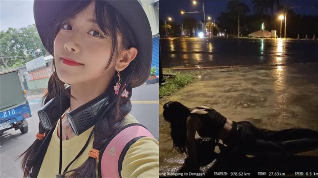 企鵝妹頂大雨做「深蹲+波比跳」!網一看全跪了