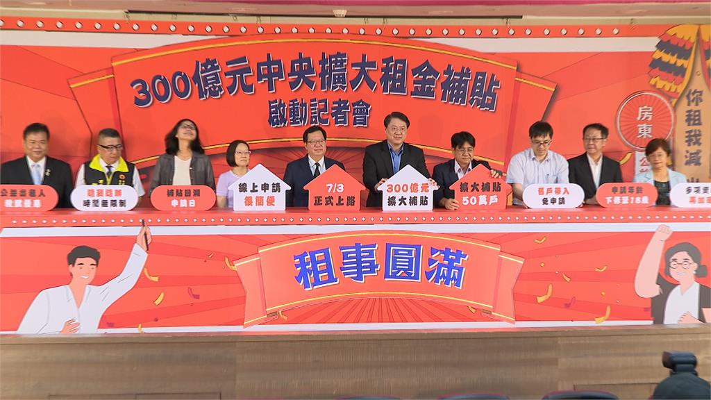 300億擴大租金補貼7/3上路 修至18歲可申請