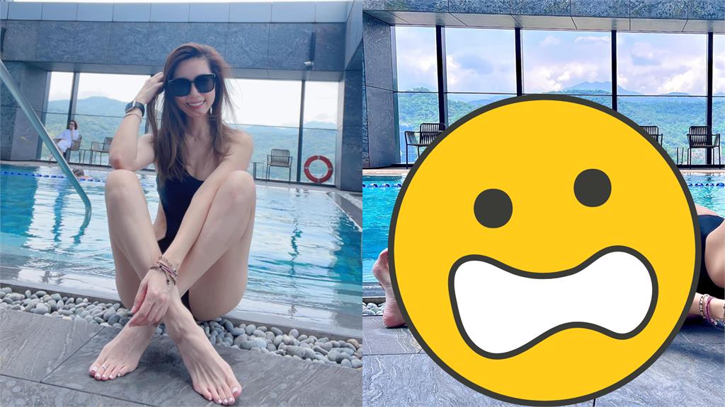 林韋君游泳熱身!極限瑜伽「頭躺小腿」超軟Q