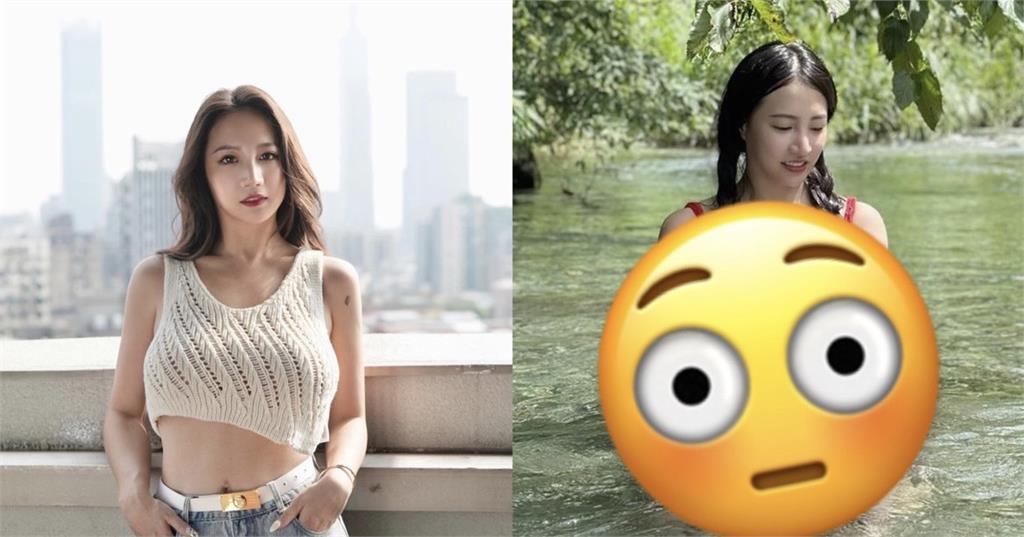 林采緹野溪「狂倒好身材」!下身濕透辣翻網