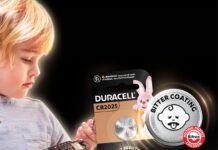 金頂Duracell電池安全功能有助降幼兒誤食鋰電池