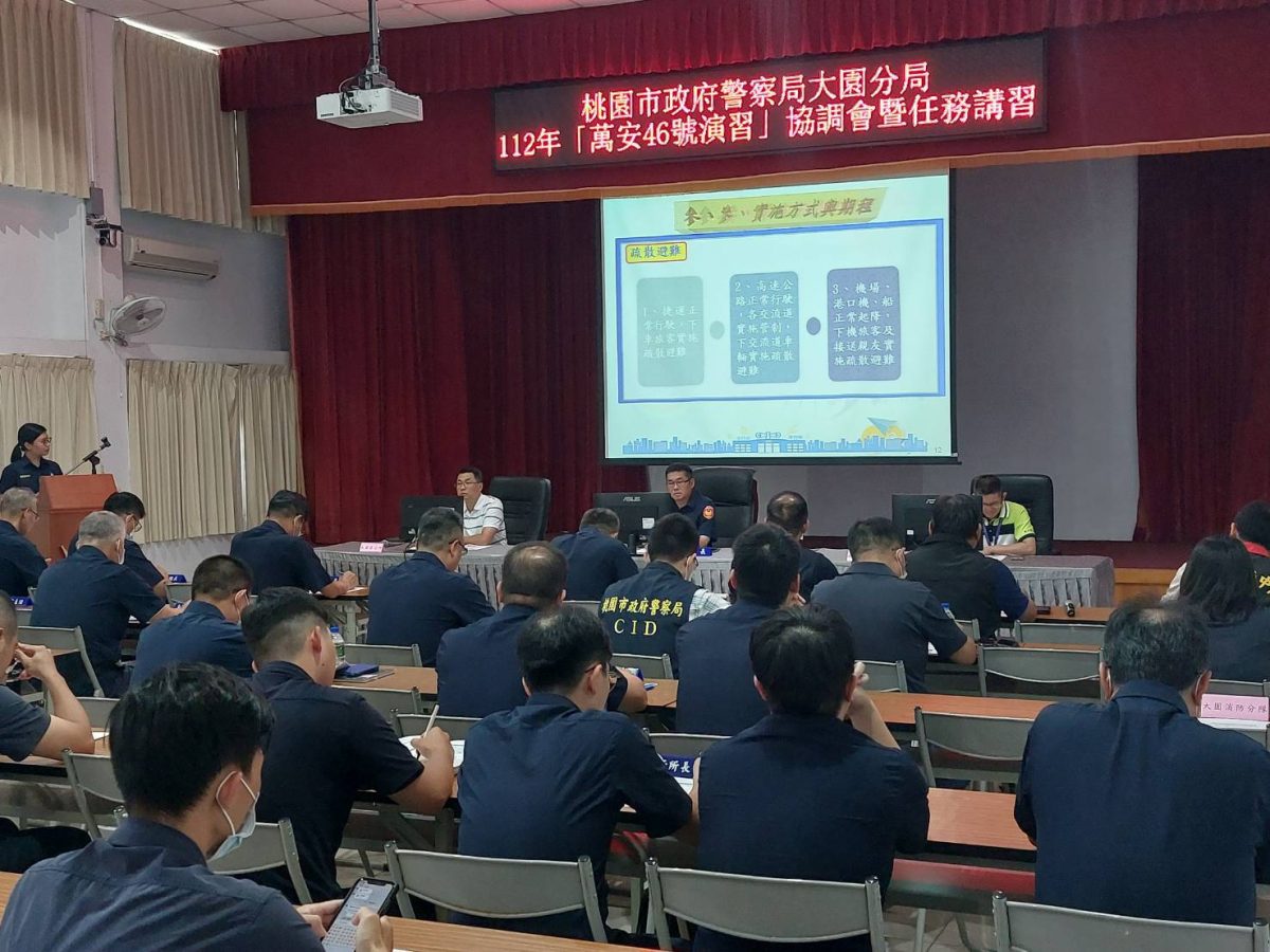 北部7/24實施萬安46號演習 大園警將進行人車管制 286291 scaled