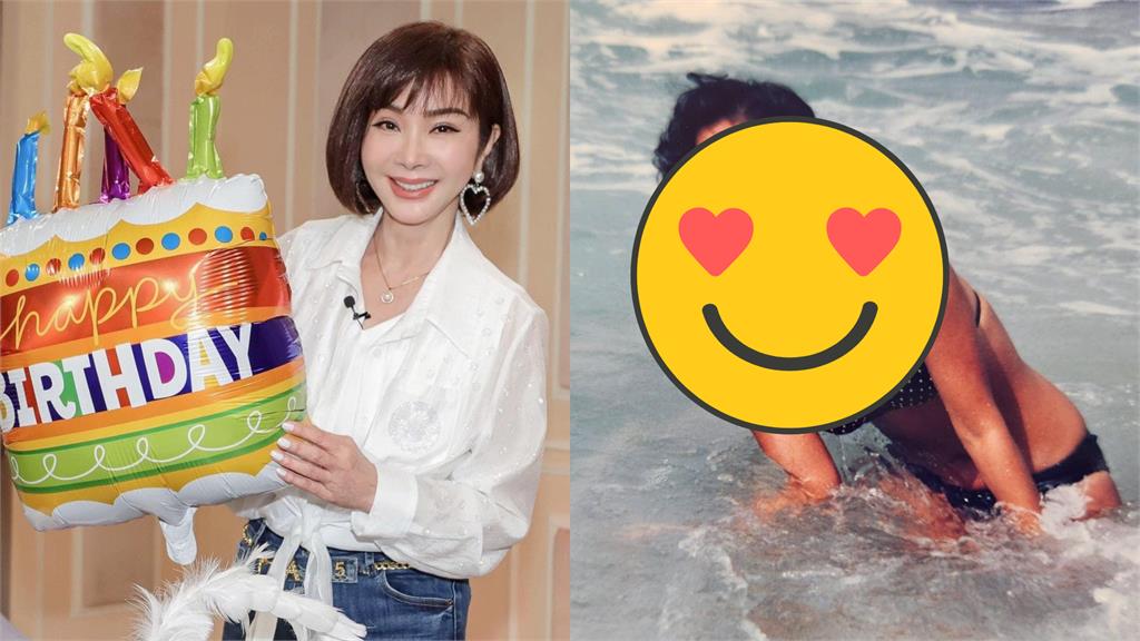陳美鳳20歲黑肉辣照!縮水比基尼一彎腰…粉全看呆