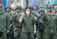 漢光39號演習桃園煉油廠登場 蔡英文抱病視察