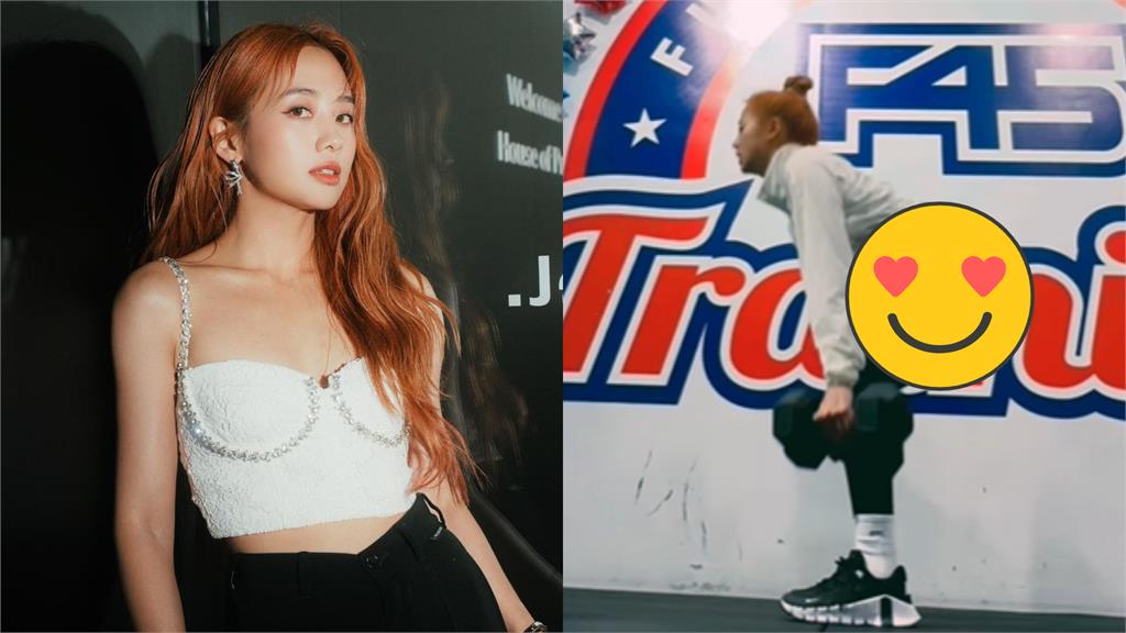 吳映潔上下舉啞鈴大噴汗!緊身褲勒出起伏網瘋看