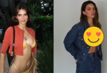 九頭身超模不穿bra!性感曬痕辣洩「色差比基尼」