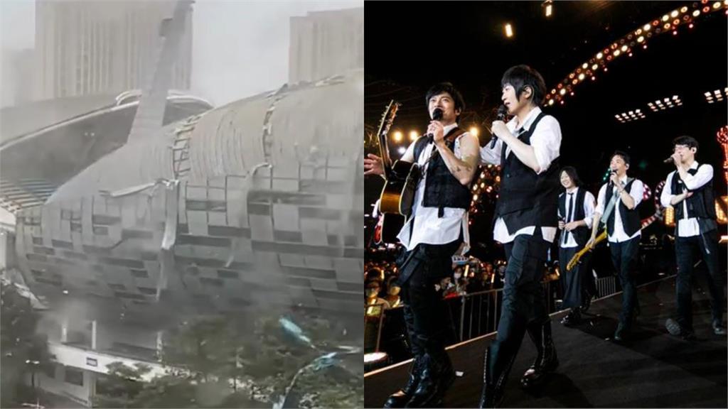 颱風攪局五月天演唱會!「吹飛屋頂」中國粉絲崩潰