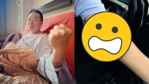 廖峻直奔律師事務所　手臂「整片瘀青」現況曝光