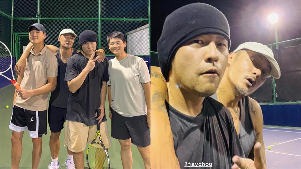 余文樂攜「兩大天王」練網球　曾雅妮也來參一咖