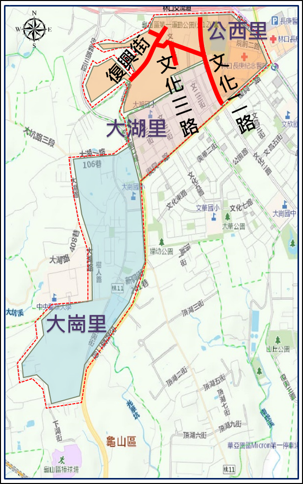 龜山大坪頂污水工程開挖 預計114年完工 試挖範圍 0