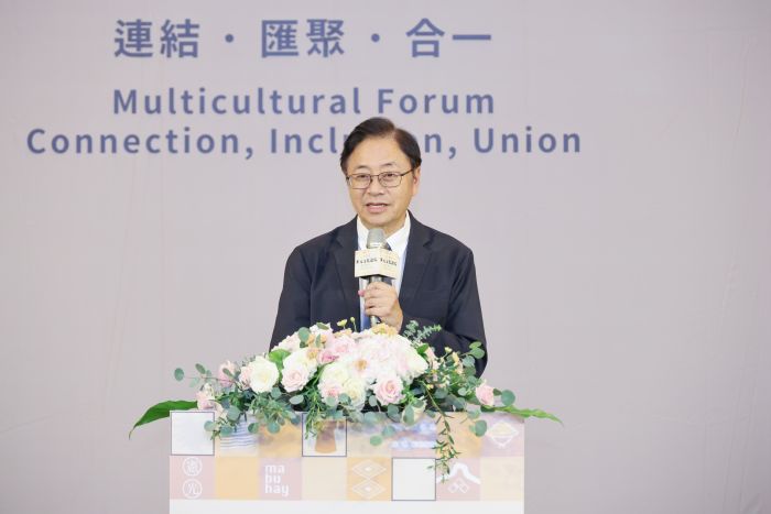 張善政出席「2023多元文化論壇」 邀外賓參加世客博 20230810205607949